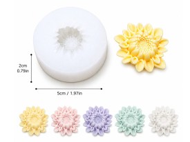 Molde silicona mini girasol